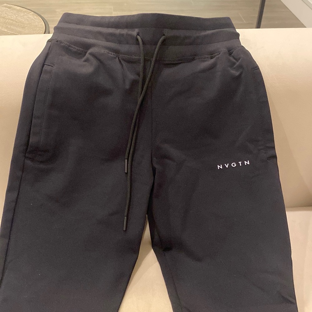 Black nvgtn Jet Black Joggers
